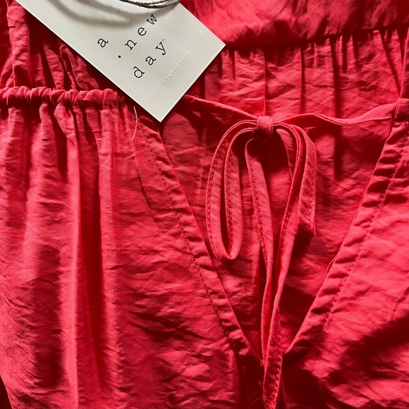 😊 3/$30 NWT | A New Day | Ruffle Bottom Tank - Mango Berry Sz M, NEW! 🏷 - Picture 6 of 7